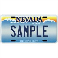Custom Personalized Metal License Plate Your Name Your State - Choose from All 50 States (Nevada, 6" x 12" Super Thick (.045"))