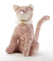 Delton Products Cat 11 Inches Door Stop wth Lace Collar Pink