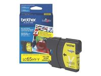 Brother LC65HYY High-Yield Ink Cartridge, 750 Page-Yield, Yellow
