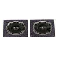 Package: Pair of Rockford Fosgate P1694 6x9" Punch Series 4-Way Speakers Totaling 300 Watt + Rockville RS6X9PR (2) Single 6" x 9" Wedge Speaker/Subwoofer Enclosures