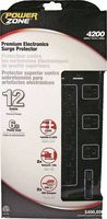 Powerzone, Black OR504142 Heavy Duty Surge Protector