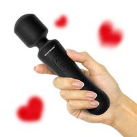 Wand Master Mini - Black - Waterproof Cordless Personal Massager - Rechargeable - Premium Handheld Body Wand with Magic Powerful Therapeutic Vibrations - USB - Stress Away Sport Recovery