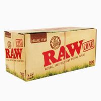 RAW Organic 1¼ Pure Hemp Pre-Rolled Cones with Filter (900 Pack)
