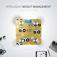 Bluetooth Weighting Scales Cartoon Cute Childlike Funny Tractor Smart Weight Scale Body Fat Composition Monitor Analyzer with Smartphone App for Body Management-396 Lbs