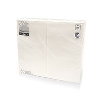 Nouveau Cloth-Like Disposable Paper Dinner Napkins, 17”x13” Long 1/6 Fold, 50 Pack, 16 Different Color options