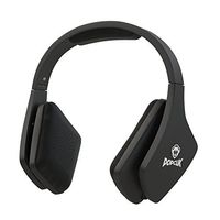PopClik JUMP! Pro Headphones in Black 40 mm Neodymium Magnet Driver Over the Ear 16 Ohms Impedance