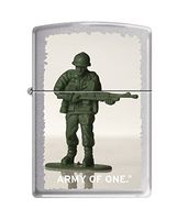 Zippo US Army of One Brushed Chrome Pocket Lighter