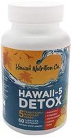 Hawaii Nutrition Company - Hawaii-5 Detox - Natural Immunity Boost - 5 Traditional Hawaiian Herbs - Noni, Turmeric, Ginger, Green Papaya, Bromelain - 60 Capsules