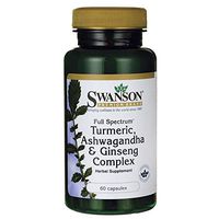 Swanson Full Spectrum Turmeric Ashwagandha & Ginseng Complex 60 Capsules
