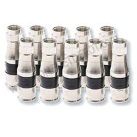 BELDON/PPC, RG-11 Aqua Tight Compression F Connector w/Push PIN & Weather Seal O Ring - 10 Pack