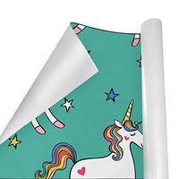 Gift Wrapping Paper Roll Cartoon Unicorn for Birthday,Holiday,Wedding,Baby Shower Gift Wrap - 3Rolls - 58inch x 23inchPerRoll