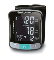 HealthSmart Premium Talking Automatic Digital Wrist Blood Pressure Monitor, Two Person 120 Reading Memory, Black and Gray by HealthSmart