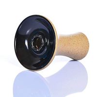 SSOLEREIT Ceramic Pot Hookah Shisha Accessories Arabian Hookah Hookah Set Smoke Bowl Mini Hookah Bowl Shisha for Better Shisha Smoking Black and Brown (Color : Black)