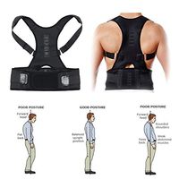 Magnet Posture Corrector Brace Corset Men Shoulder Back Support Belt Adjustable Lumbar Support