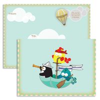 UFF Everyday Sea Adventure Note Cards (1 Card + 1 Envelope + 1 Sticker) | Rungtong & Co. Stationery Line