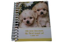 Faith View Creations Chunky Tablet, 3 1/4"x4", 120 Page (We Love Because He Loved, Puppy)