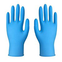 Eduavar Latex Free, Gloves Latex Disposable, Nitrile Latex Disposable Gloves Blue Rubber Disposable Mechanic Nitrile Gloves Exam Gloves, Powder-Free, Small, Medium, Large,100Pcs