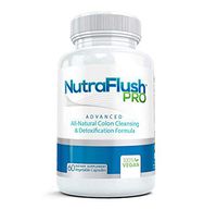NUTRAFLUSH PRO - The #1 Complete Colon Cleanser and Full Body Detox Cleanse Supplement - 60 Capsules
