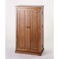 Bowery Hill 40" CD DVD Media Storage Cabinet in Dark Oak