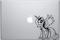 MLP Princess Luna - Black Decal for Macbook or Laptop