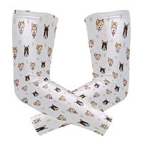 Cute Dogs Animal Unisex Arm Sleeve UV Protection Arm Compression Sleeve Skin Protection Sport Arm Cooler Sleeve for Running Hiking Jogging Motorcycling Climbing Camping