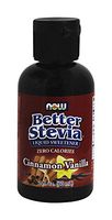 Better Stevia Liquid Sweetener, Cinnamon Vanilla 2 fl oz by Now Foods (Pack of 3)