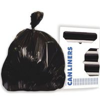 55-Gallon Super Extra-Heavy Grade Can Liner in Black