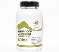 American Ginseng Standardized Extract 500mg ~ 200 Capsules - No Additives ~ Naturetition Supplements