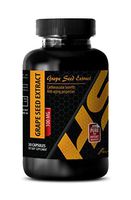 Reduce Wrinkles - Pure Grape Seed Extract 100 Mg - Grape Seed Benefits - 1 Bottle 30 Capsules