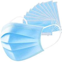 50 Packs Disposable Masks Meltblown Nonwoven Civil Ordinary Protective Masks Personal Protection Dust-Proof Anti Spittle Eye Mask for Earloop