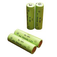 ASC Solar Light AA Ni-MH 600mAh Rechargable Batteries (Pack of 12) (AA 700mAh)