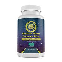 Optimal Sleep Complex Plus – Natural Sleep Aid, Fall Asleep Faster, More Restful – Sleeping Pill w Melatonin, Magnesium, Lemon Balm, Valerian Root, L-Theanine and More – 60 Count