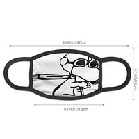 Lxjjj Fashion Snoopy The Flying Ace Dustproof Washable Reusable Mouth Cover Germ Protective Safety Mouth Guard Anti Dust Half Face Guard Unisex