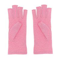 Healifty Arthritis Gloves Breathable Non-Slip Finger Gloves Size S(Pink)