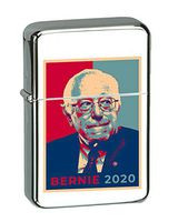 Hat Shark United States USA President Presidential Election Voting 2020 Bernie Sanders Democratic Party White House Candidates Vector KGM Thunderbird Vintage Lighter - High Polish Chrome (Bernie B)