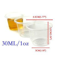 Disposable Plastic Loz Party Jelly Shot Glasses Cup 500 Pieces Vodka Rum