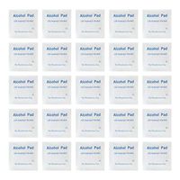 Beaupretty 300pcs Nonwoven Wet Wipes 75% Isopropyl Alcohol Pads Disposable Alcohol Prep Swabs Pads Cleaning Tissue Sterilization First Aid Supply