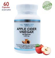Beaver Brook Apple Cider Vinegar Max Strength 1,000mg Natural Weight Loss, Detox, Digestion - Powerful Cleanser, Premium Certified Organic & Non-GMO ACV Supplement – 60 Capsules