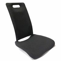 Medesign Backfriend Posture Support for Chairs and Car Seats, Single-Padded Seat, Black