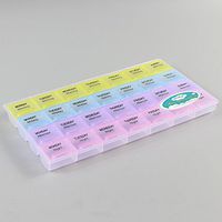 EnviUs 7-Day Weekly AM/PM Pill, Vitamin, Medication Case Organizer