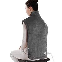 XXX-Large Electric Heating Pad for Neck and Shoulders, Heating Pad for Back Pain with Auto Off, ETL Certified, FDA Registered, 6 Temperature Settings, Fast Heating, 25" x 32", Dark Gray