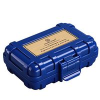 Humidors Cigar Tool Box Multi-Function Cigar Lighter Cigar Cut Travel Portable Box Cigar Cigar Accessories (Color : Blue, Size : 9.511.54.3cm)