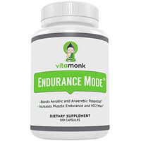Endurance Mode™ Endurance Supplement by Vitamonk - Fast Acting Endurance Booster - Break Through Plateaus With Quick V02 Boost Made With All-Natural Cordyceps Sinensis, L-Carnitine L-Tartrate and More