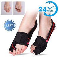 Bunion Corrector Bunion Splint Big Toe Separator Orthopedic Pain Relief Adjustable Hallux Valgus Correction Hammer Toe Straightener Day Night Support,Left,S