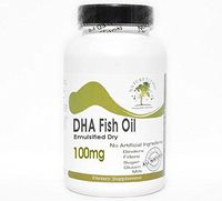 DHA Fish Oil (Emulsified Dry) 100mg // 100 Capsules // Pure // by PureControl Supplements