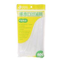 Junlinto 100Pcs Kitchen Sink Drain Hole Mesh Bag Trash Strainer Disposable Garbage Filter
