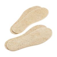 LAMBAA Felt Insoles Pack of 2 Beige 9 Women/7 Men