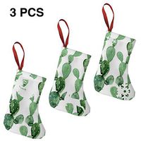 Christmas Stockings Suits Abstract Cactus Murals Special for Funny Xmas Party