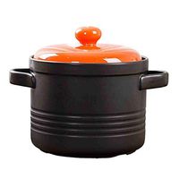 AXZHYX Bowl Pot Casserole Cooker Ceramic Soup Health High Temperature Fire Flame Deep Soup Pot Heat-Resistant Stew Pot Pot Rice Bowl Stone Pot Hotel Tableware Home Noodles Boiled Fish Soup Bowl