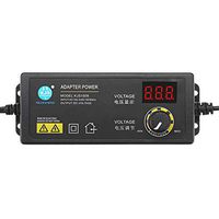 KJS-1509 3-24V 2.5A Power Adapter Adjustable Voltage Adapter LED Display Switching Power Supply EU/US Plug